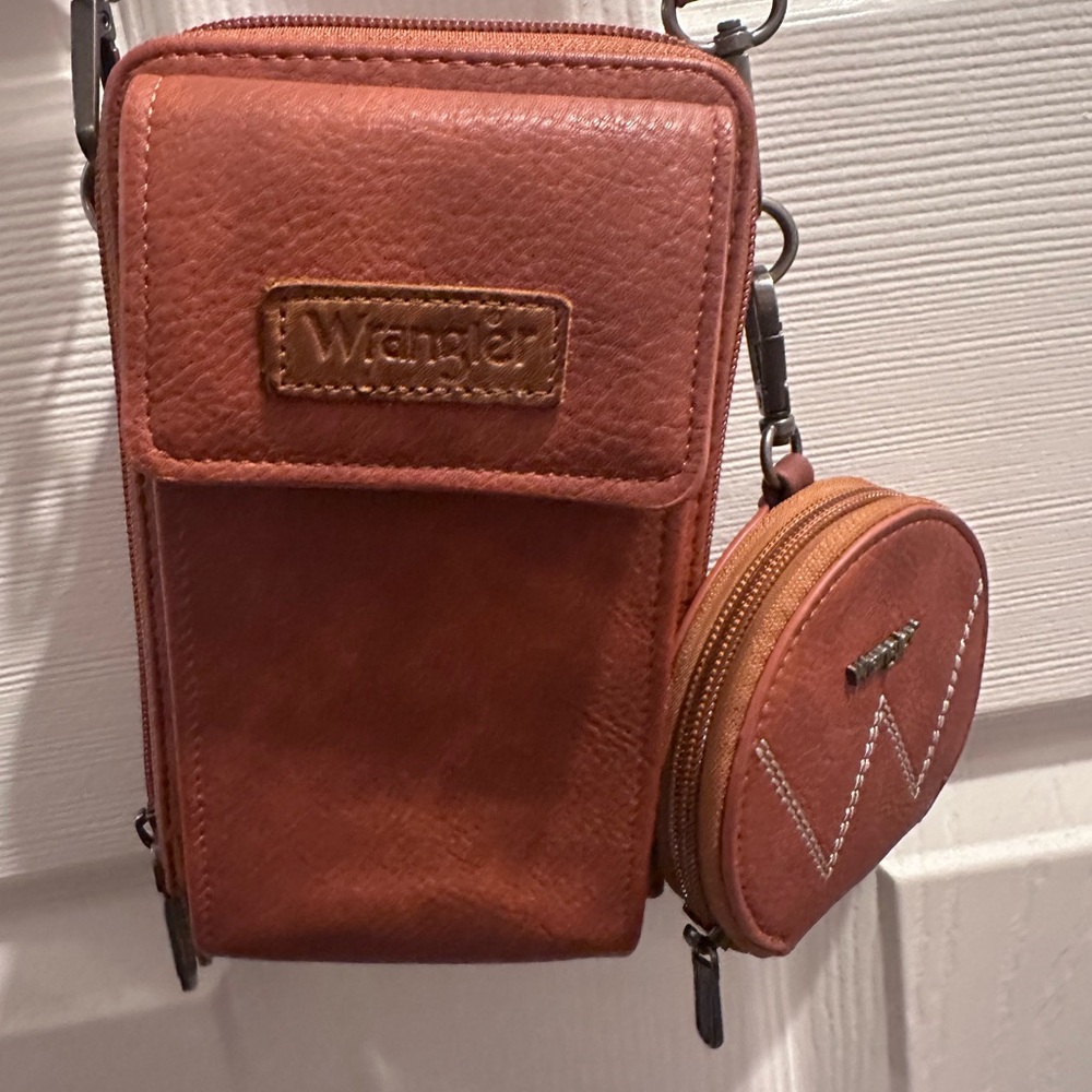 Wrangler Tan Leather Belt Bag for Men
